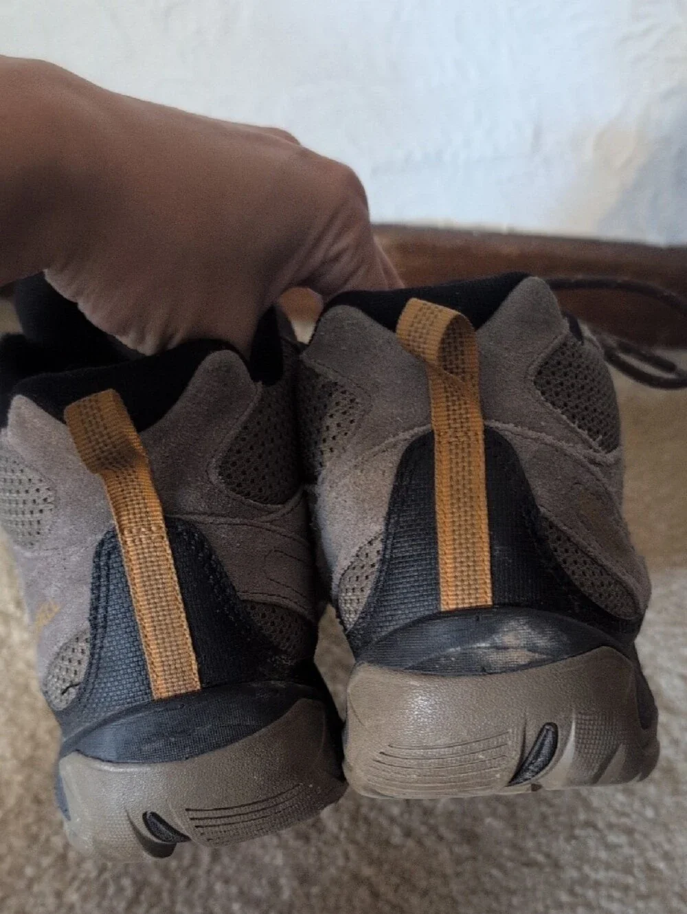 Merrell Men's Brown and Black Trail Boots